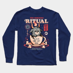 The Morning Ritual - Cute Baphomet Coffee Gift Long Sleeve T-Shirt